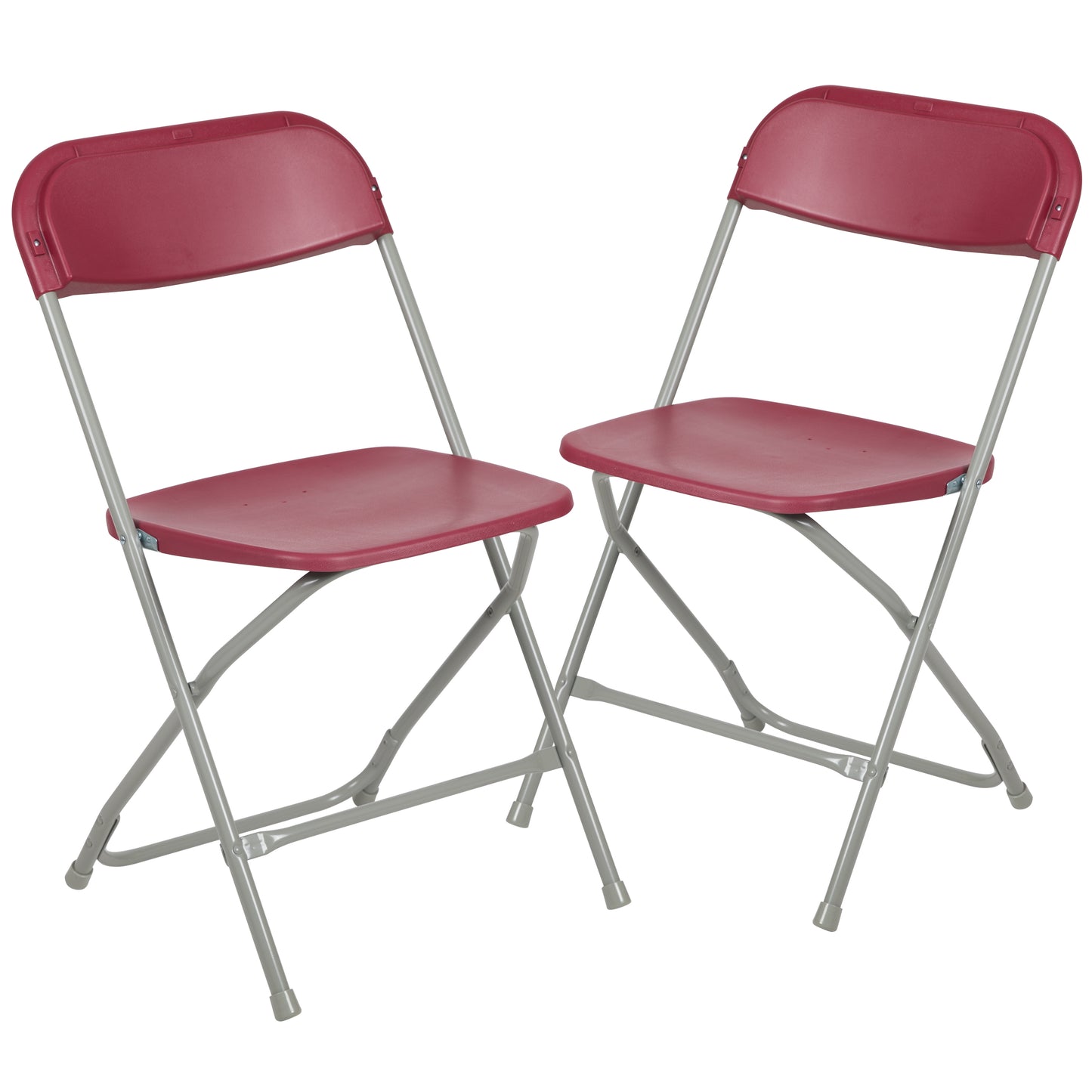 Red Plastic Folding Chair 2-LE-L-3-RED-GG