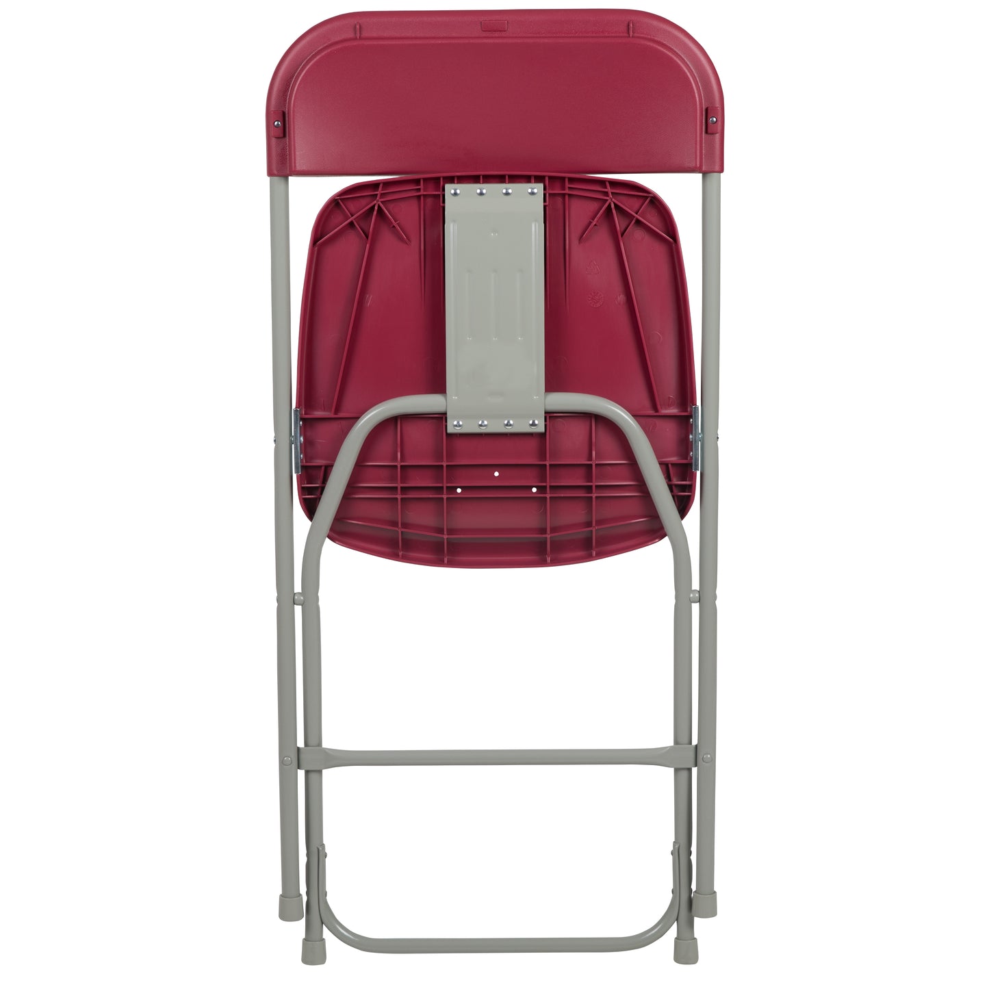 Red Plastic Folding Chair 2-LE-L-3-RED-GG