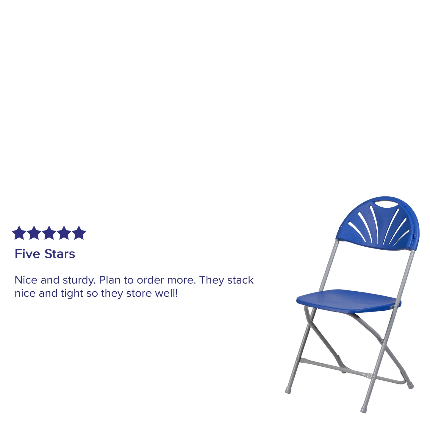 Blue Plastic Folding Chair 2-LE-L-4-BL-GG