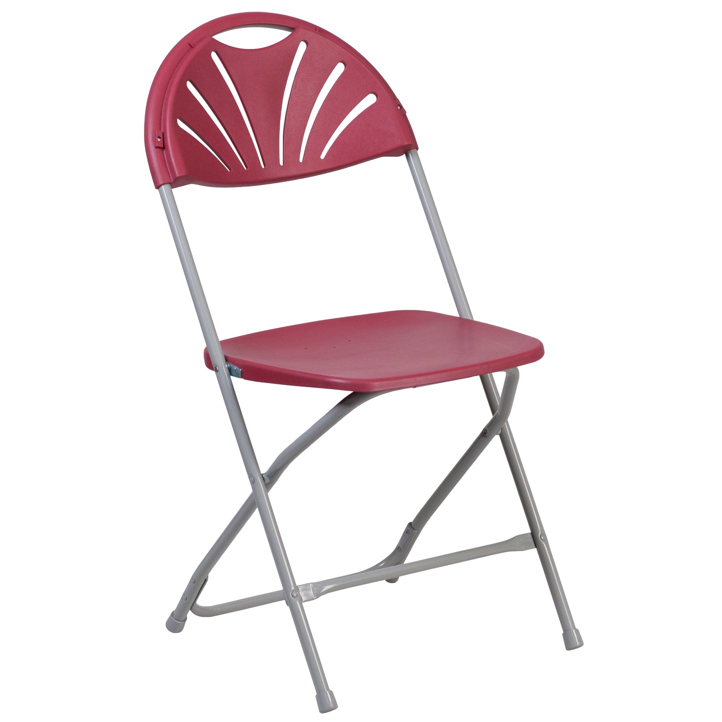 Burgundy Plastic Folding Chair 2-LE-L-4-BUR-GG