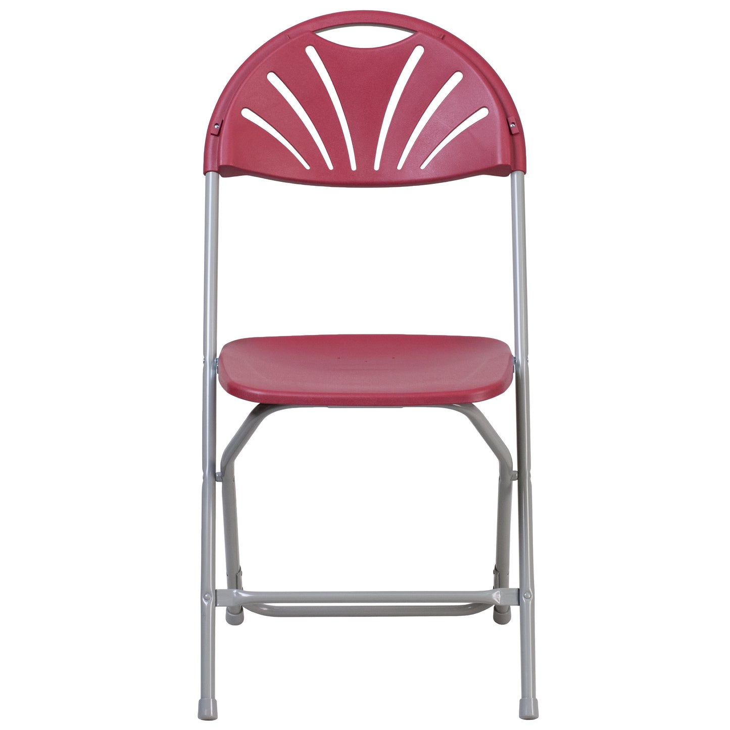 Burgundy Plastic Folding Chair 2-LE-L-4-BUR-GG