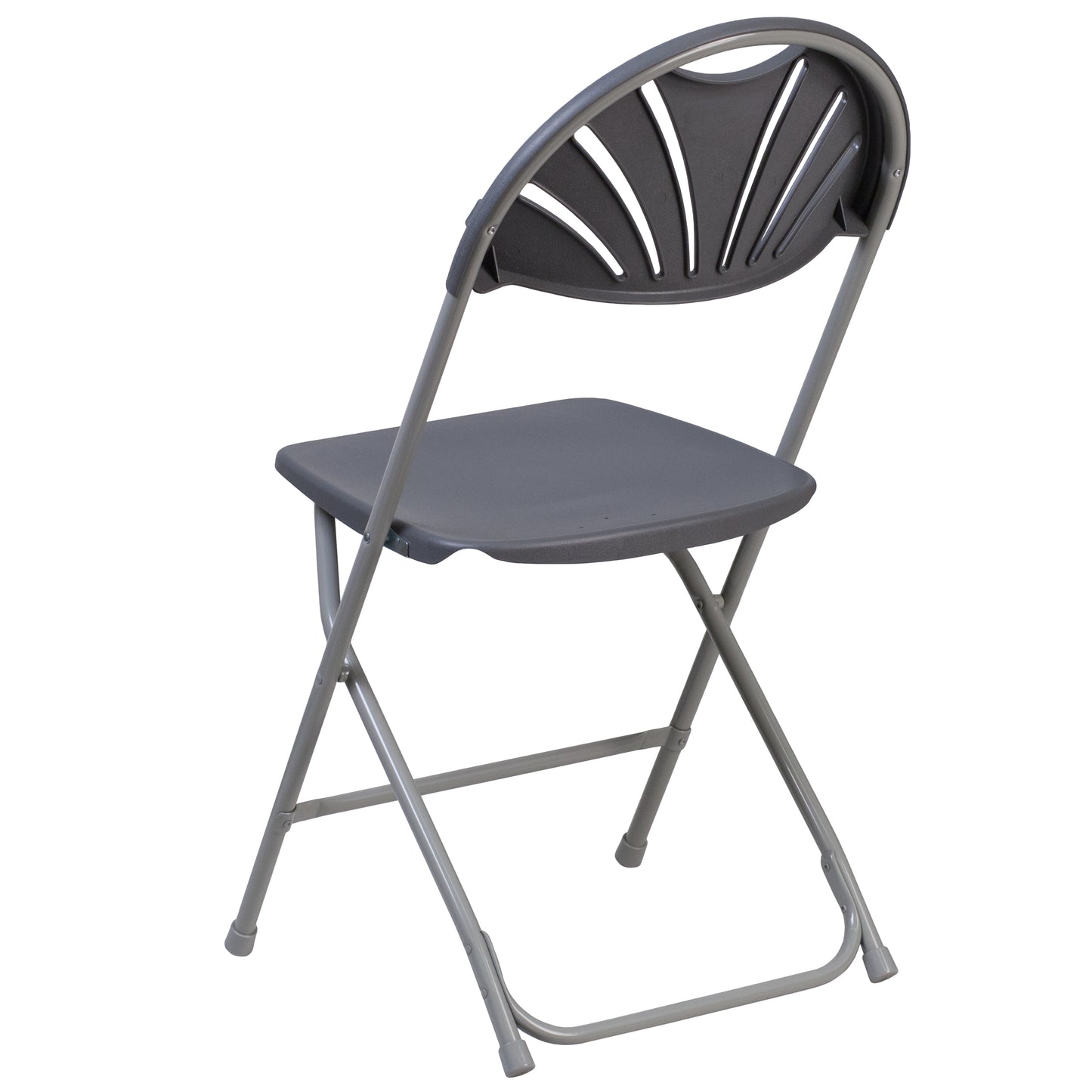 Charcoal Plastic Folding Chair 2-LE-L-4-CH-GG