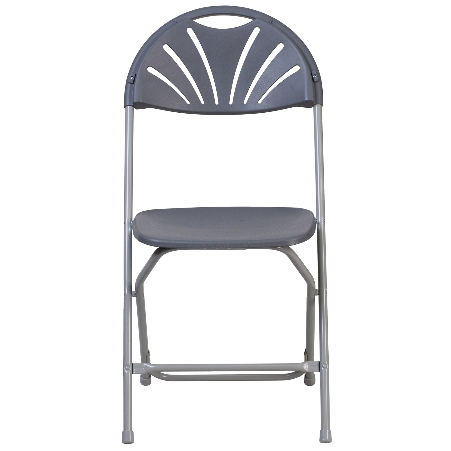 Charcoal Plastic Folding Chair 2-LE-L-4-CH-GG