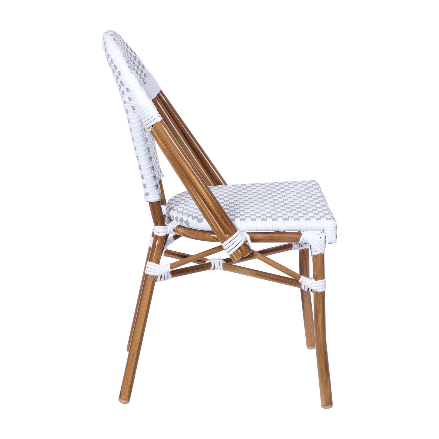 Classic Commercial Grade Indoor/Outdoor French Bistro Chair, Set of 2