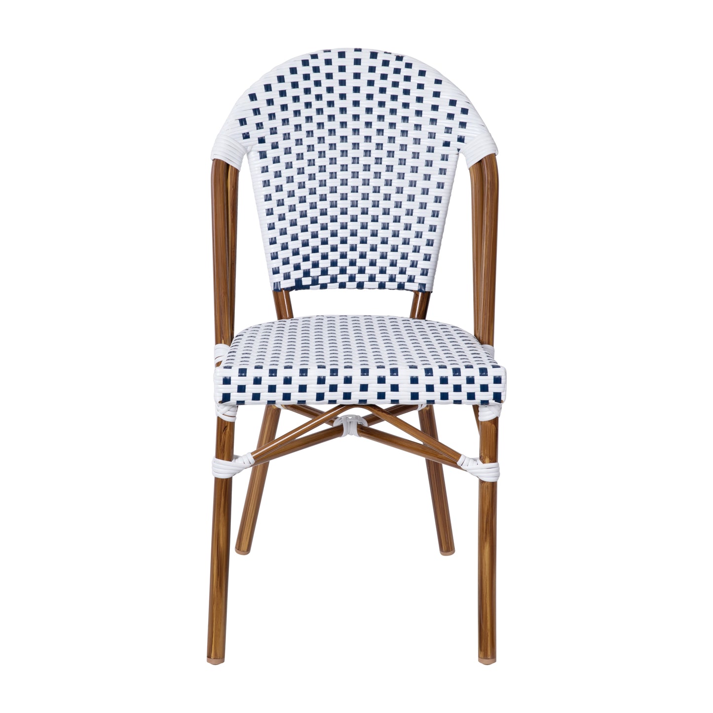 2PK White/Navy Paris Chair 2-SDA-AD642001-F-WHNVY-NAT-GG