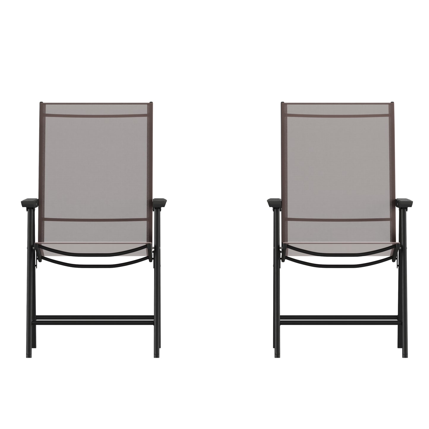 Set of 2 Modern Patio Folding Chairs