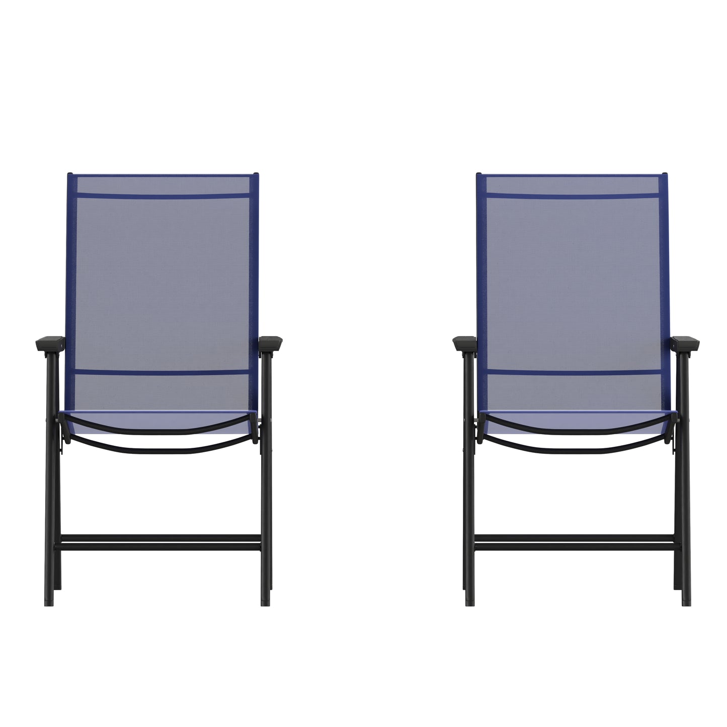 Set of 2 Modern Patio Folding Chairs