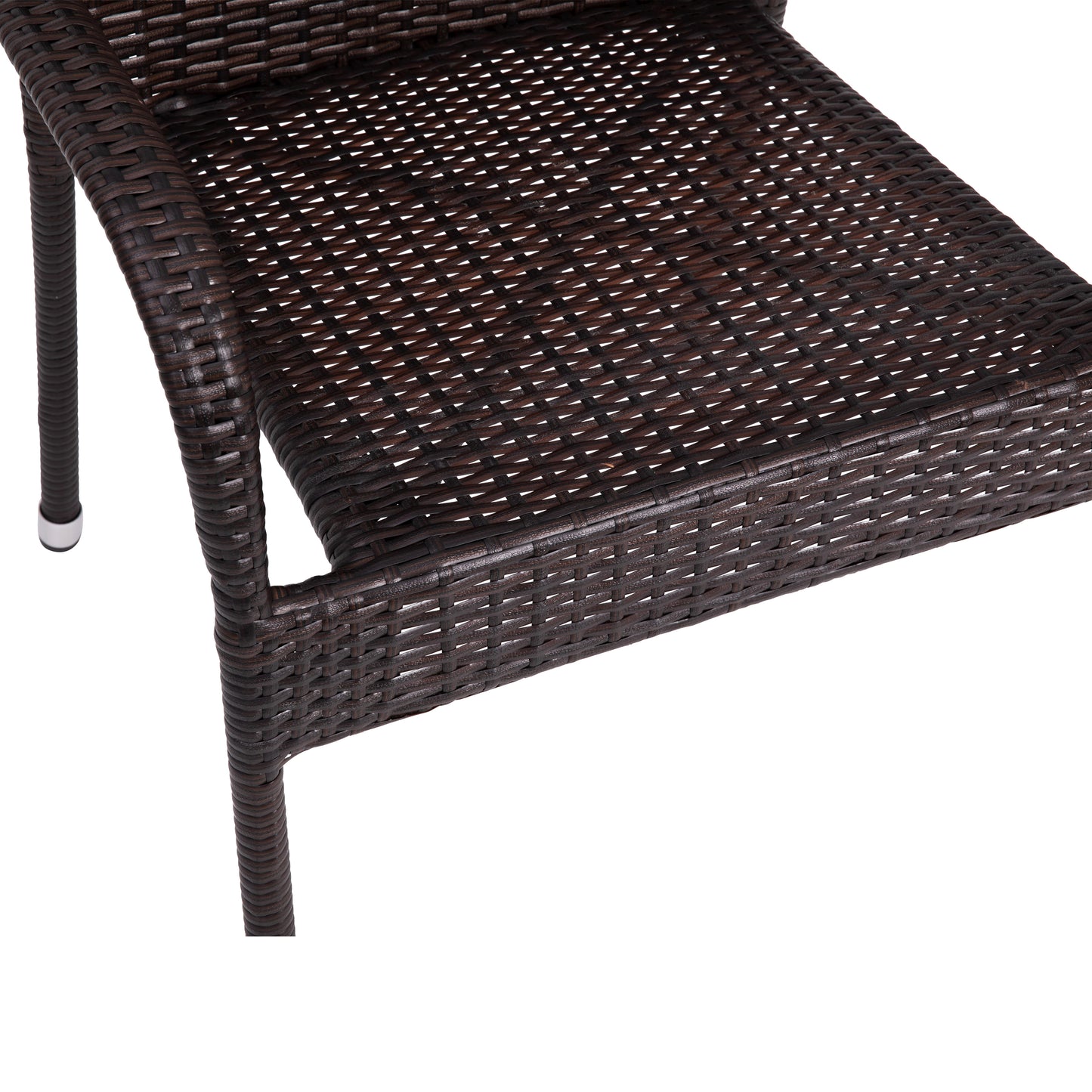 2PK Espresso Patio Armchairs 2-TW-3WBE073-ESP-GG