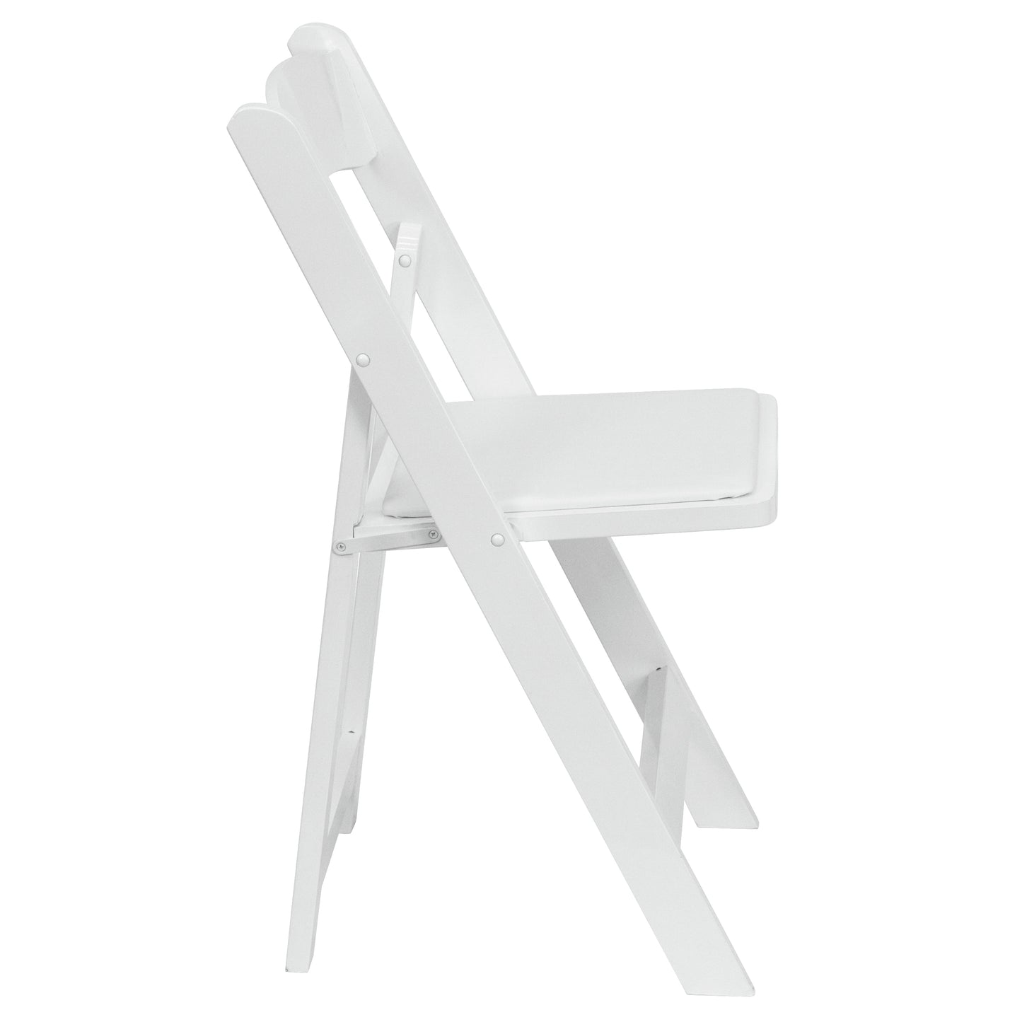 White Wood Folding Chair 2-XF-2901-WH-WOOD-GG