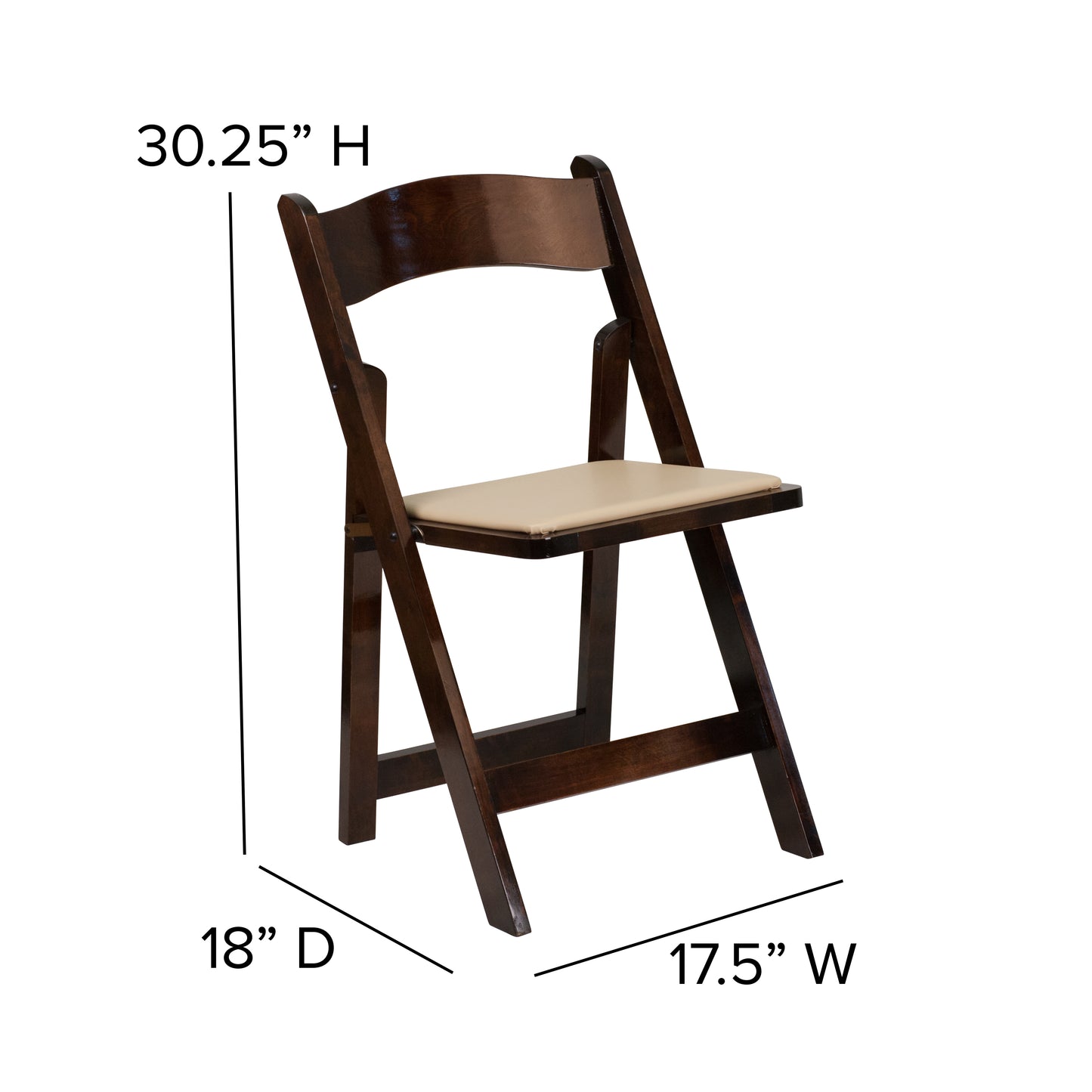 Fruitwood Folding Chair 2-XF-2903-FRUIT-WOOD-GG