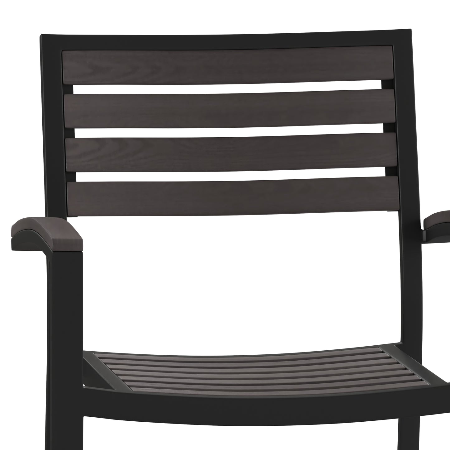 Set of 2 Fully Assembled Stackable Outdoor Patio Dining Chairs