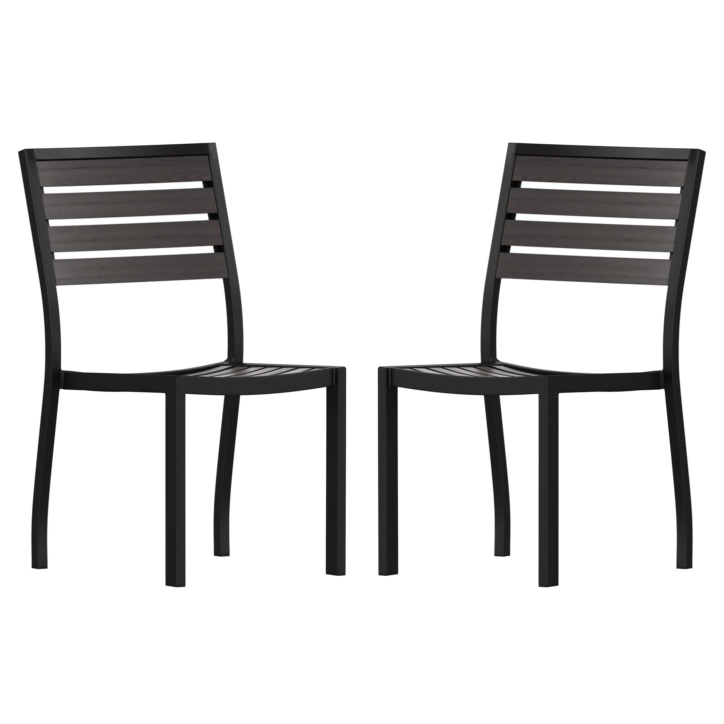 Set of 2 Outdoor Patio Dining Chairs