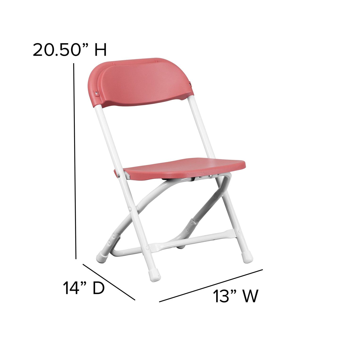 Kids Burgundy Folding Chair 2-Y-KID-BY-GG