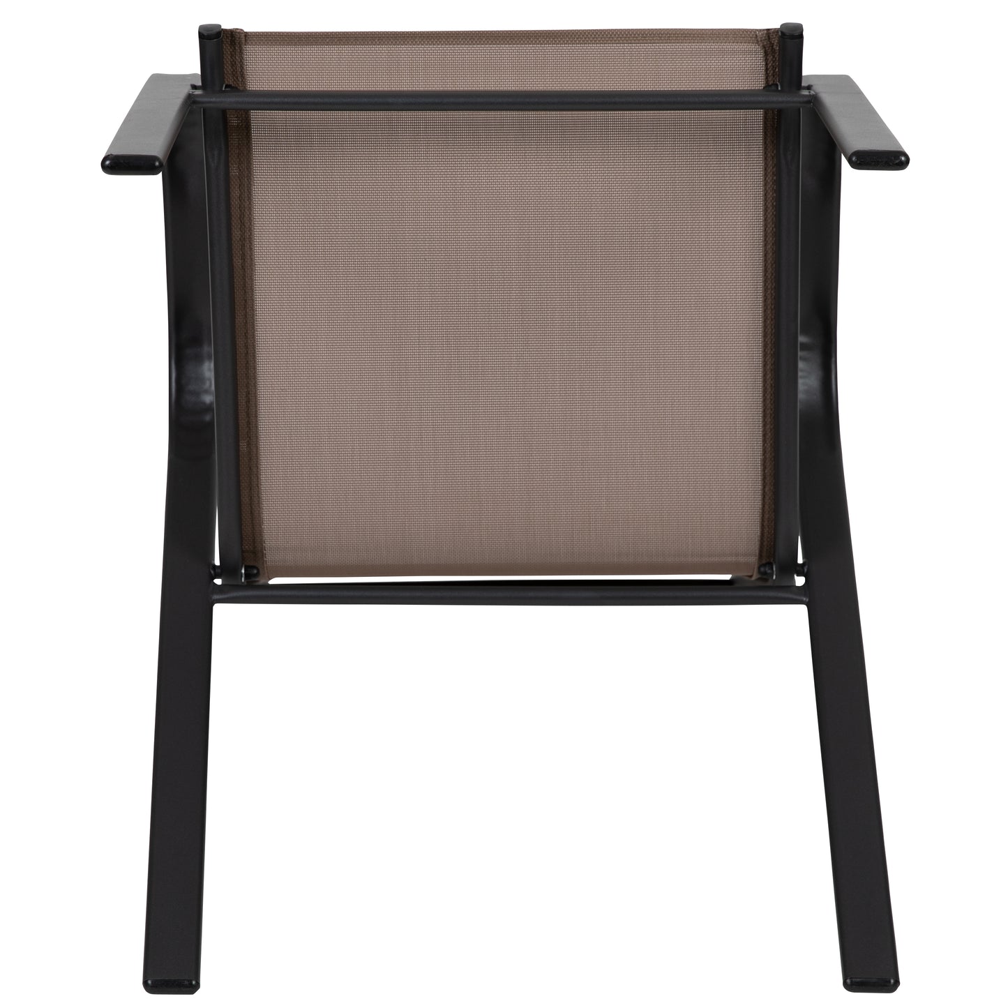 4PK Brown Patio Stack Chair 4-JJ-303C-B-GG