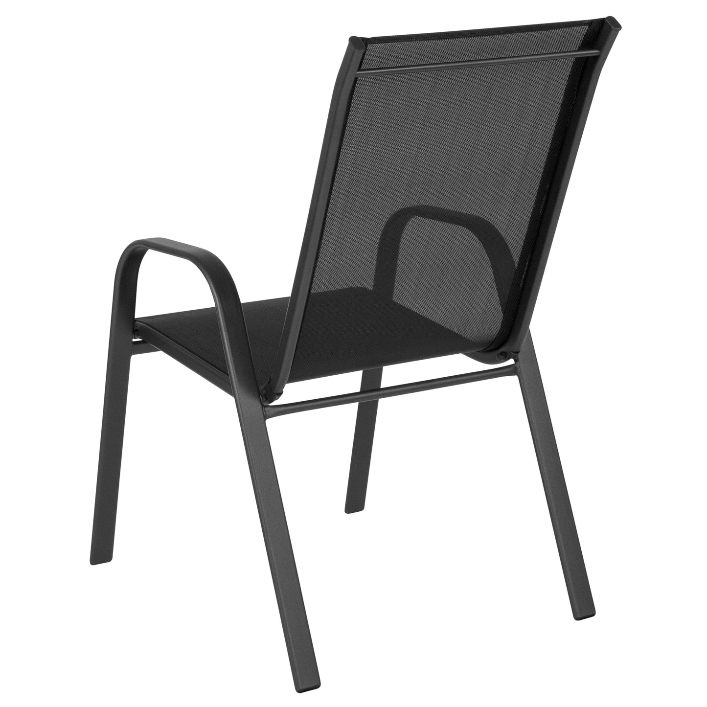 4PK Black Patio Stack Chair 4-JJ-303C-GG