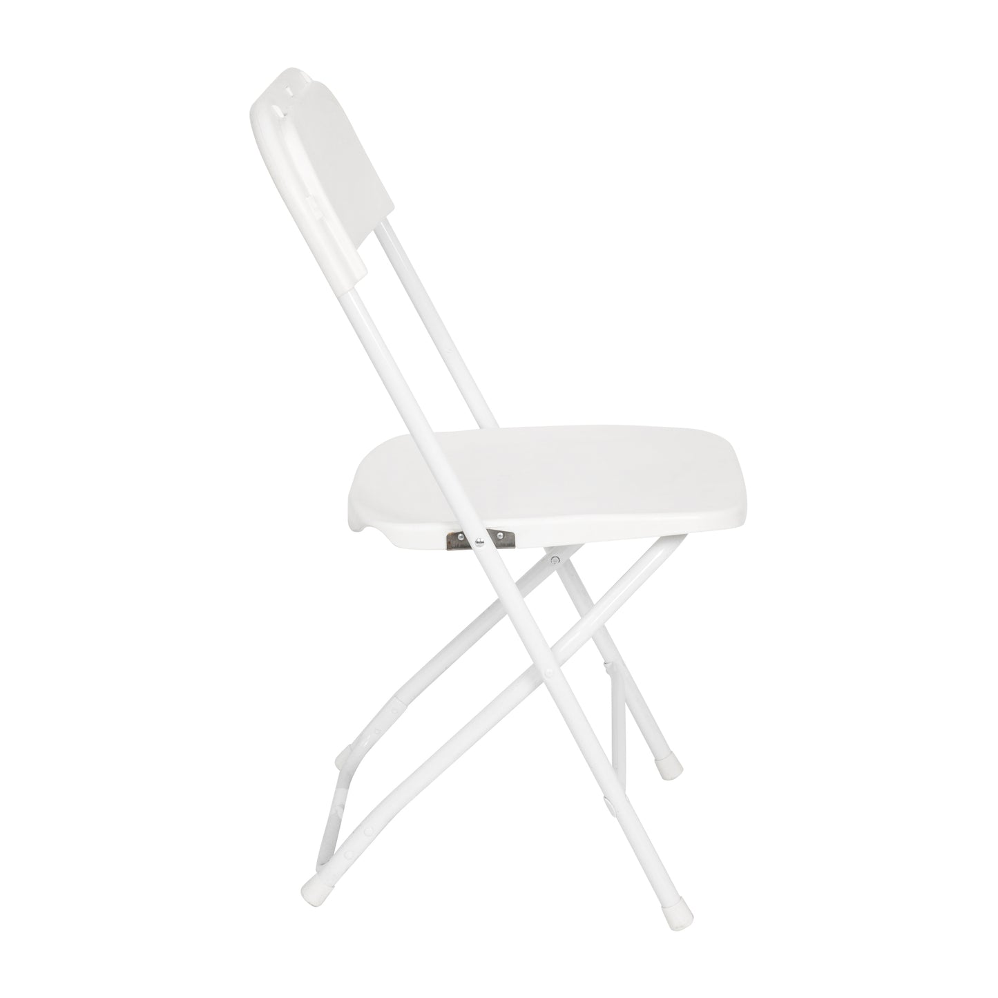 4 Pack White Folding Chairs 4-LE-L-3-W-WH-GG