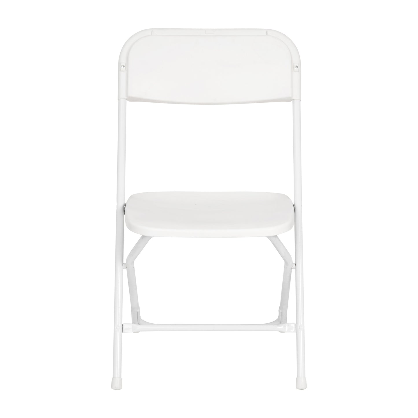 4 Pack White Folding Chairs 4-LE-L-3-W-WH-GG