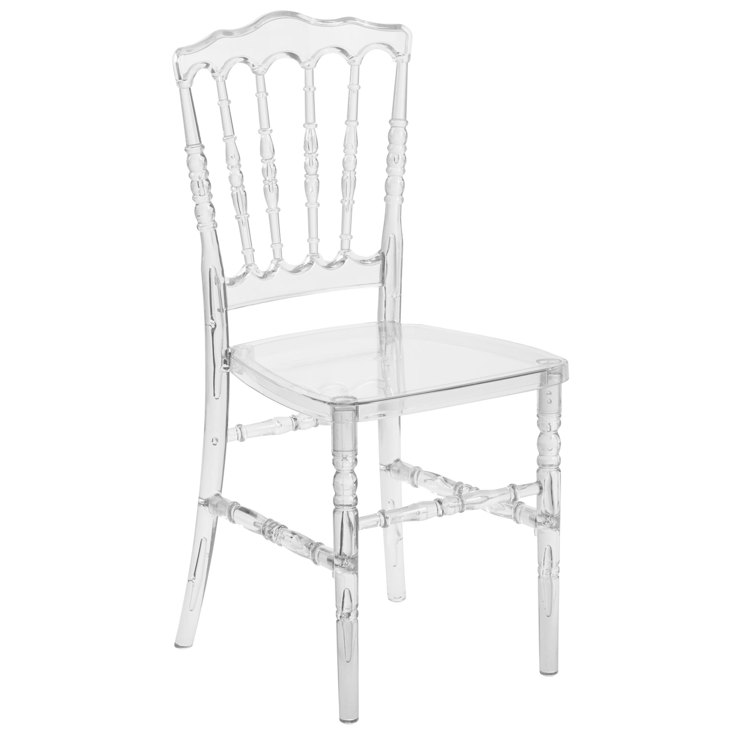 Clear Napoleon Stack Chair BH-H002-CRYSTAL-GG