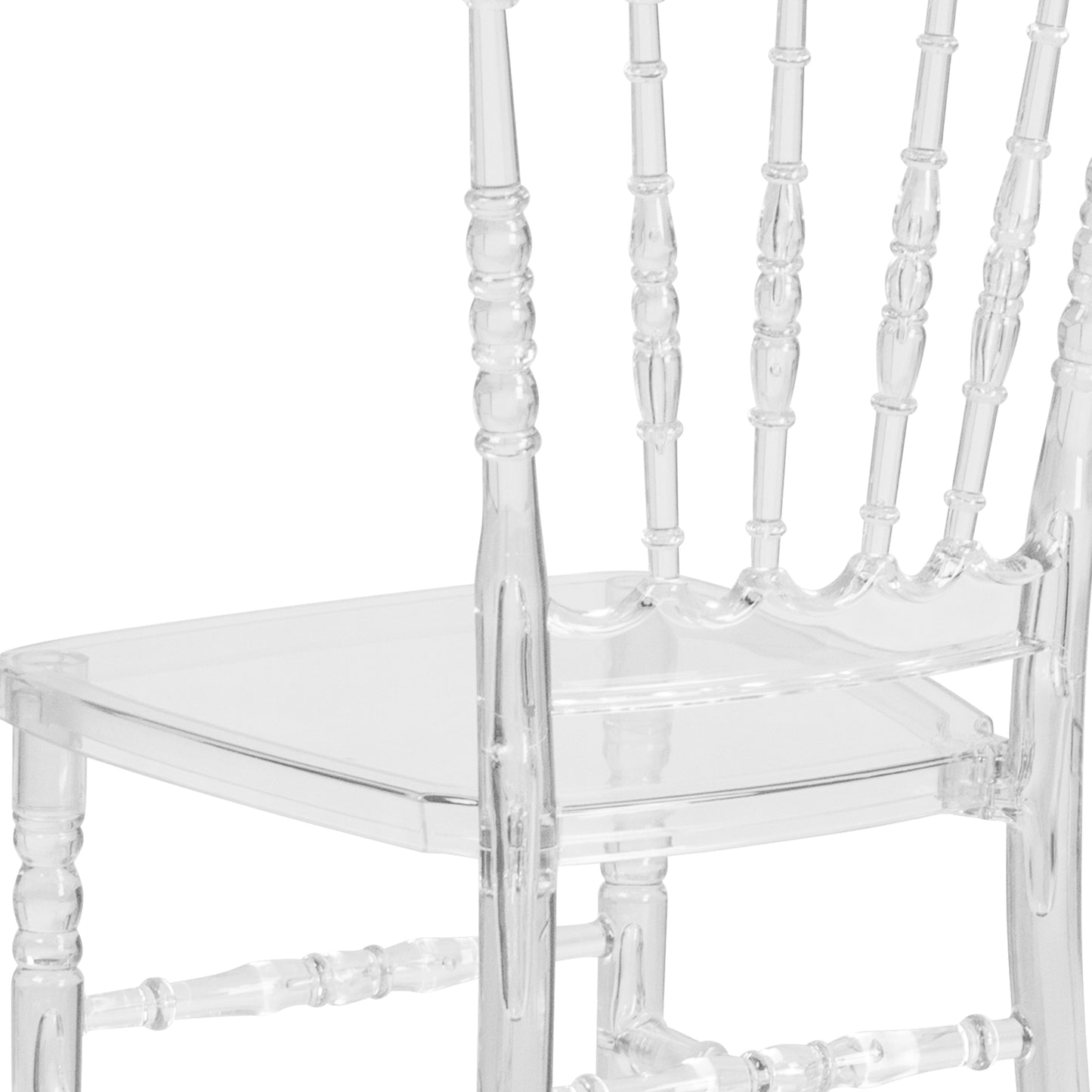 Clear Napoleon Stack Chair BH-H002-CRYSTAL-GG