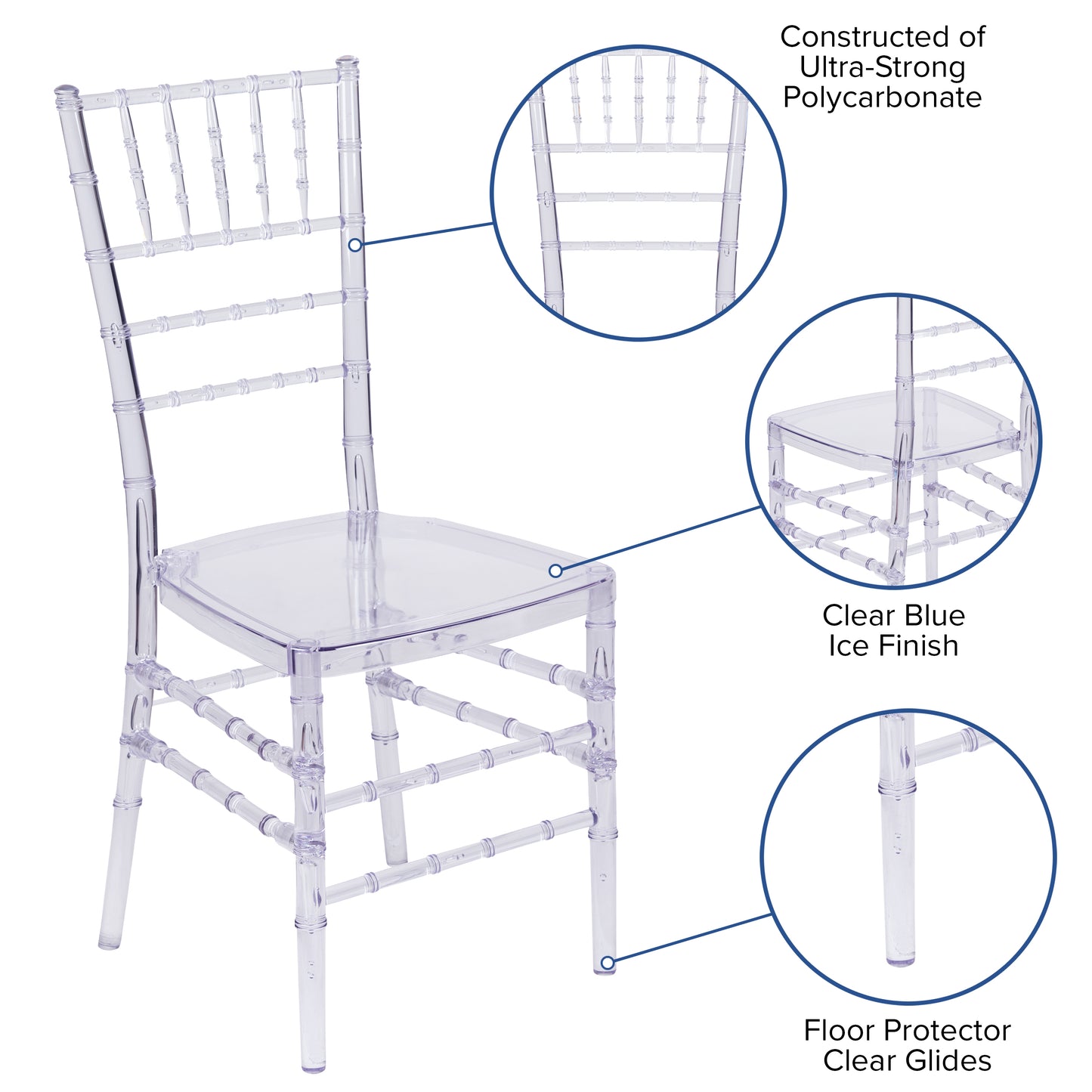 Ice Blue Chiavari Stack Chair BH-ICE-CRYSTAL-BL-GG