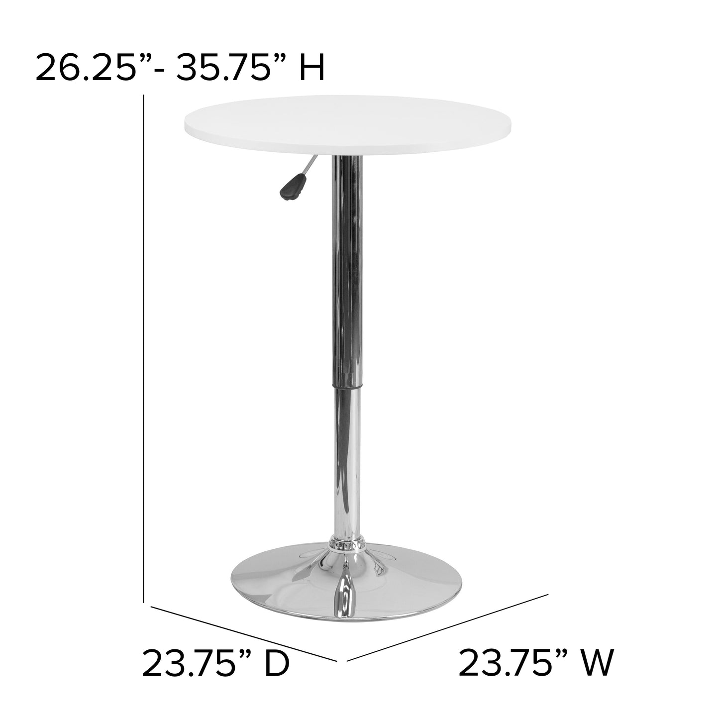 Round Adjustable Wood Table CH-2-GG