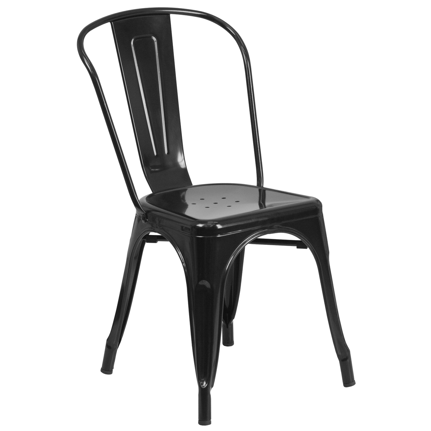 Black Metal Chair CH-31230-BK-GG