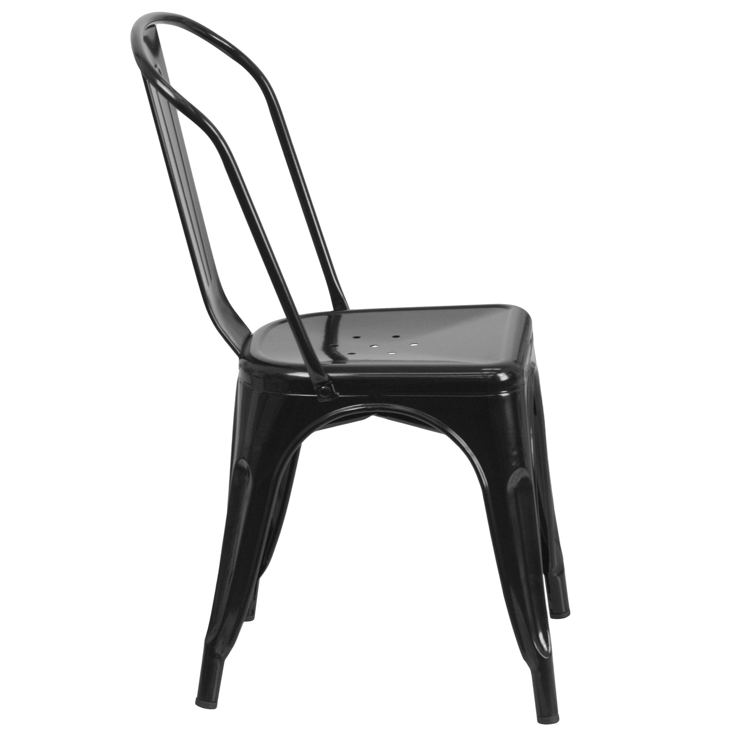 Black Metal Chair CH-31230-BK-GG