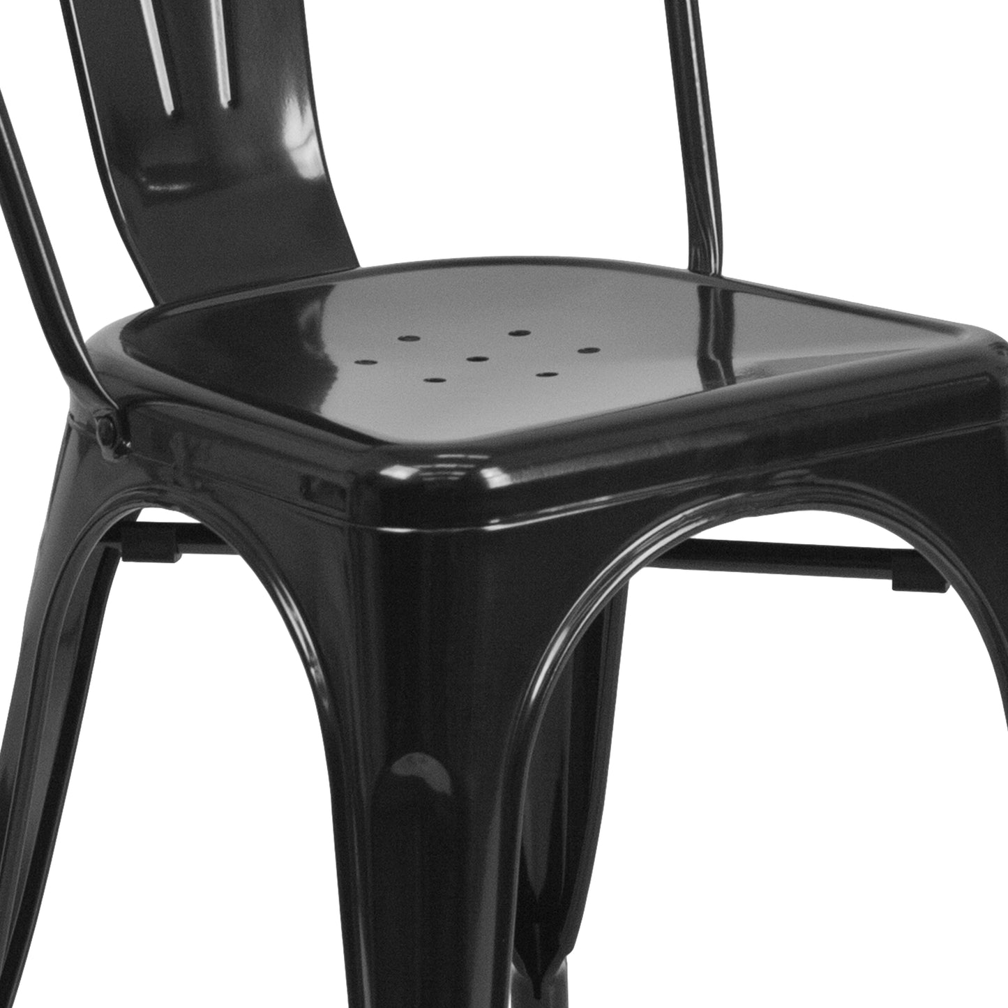 Stackable Metal Dining Chair for Indoor or Outdoor Use