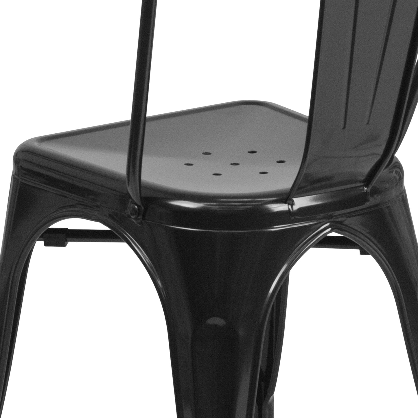 Black Metal Chair CH-31230-BK-GG