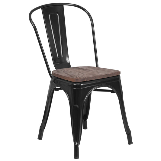 Stackable Metal Dining Chair for Indoor Spaces