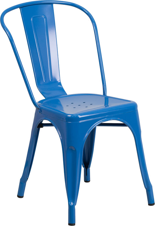 Blue Metal Chair CH-31230-BL-GG