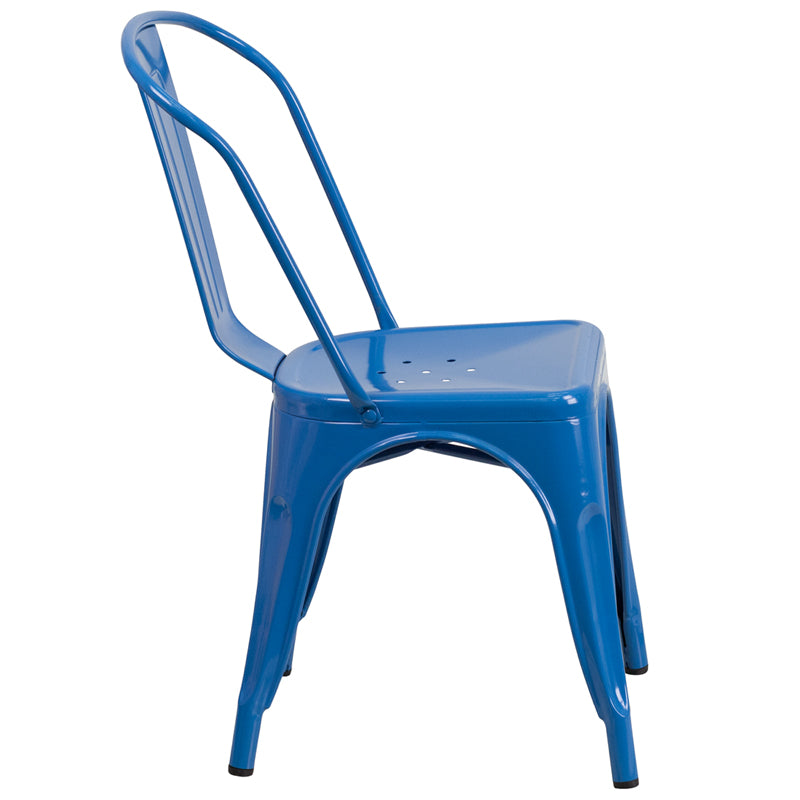 Blue Metal Chair CH-31230-BL-GG