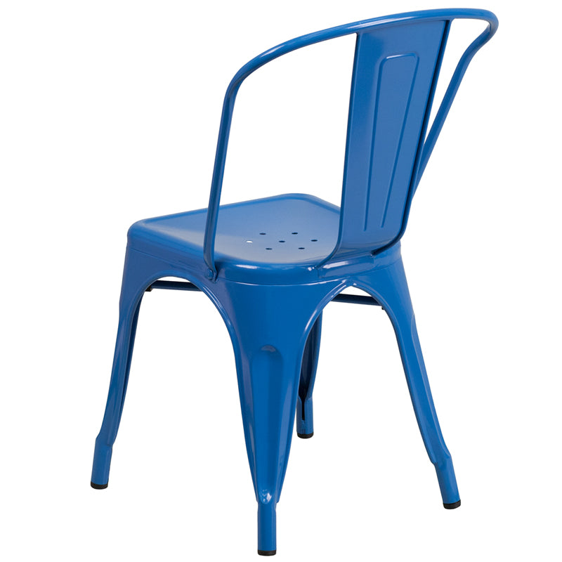 Blue Metal Chair CH-31230-BL-GG