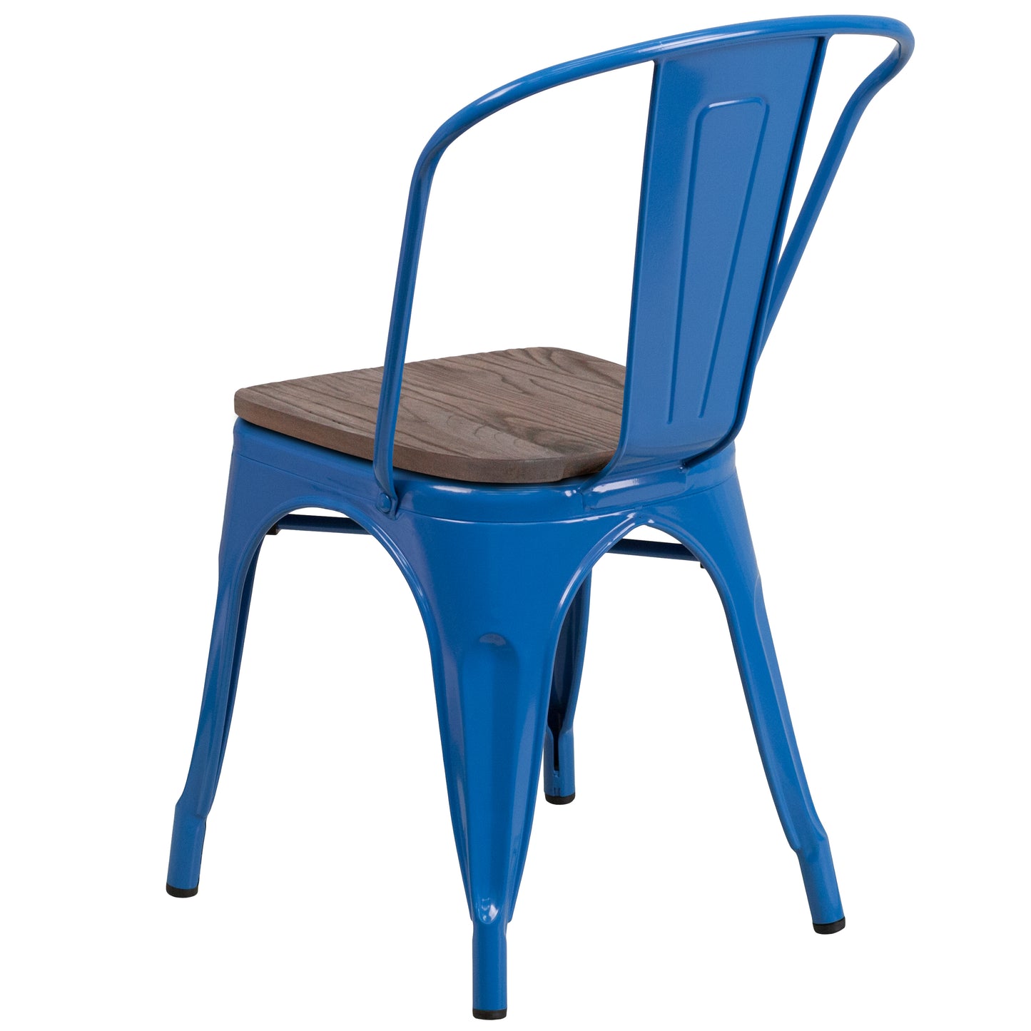 Blue Metal Stack Chair CH-31230-BL-WD-GG