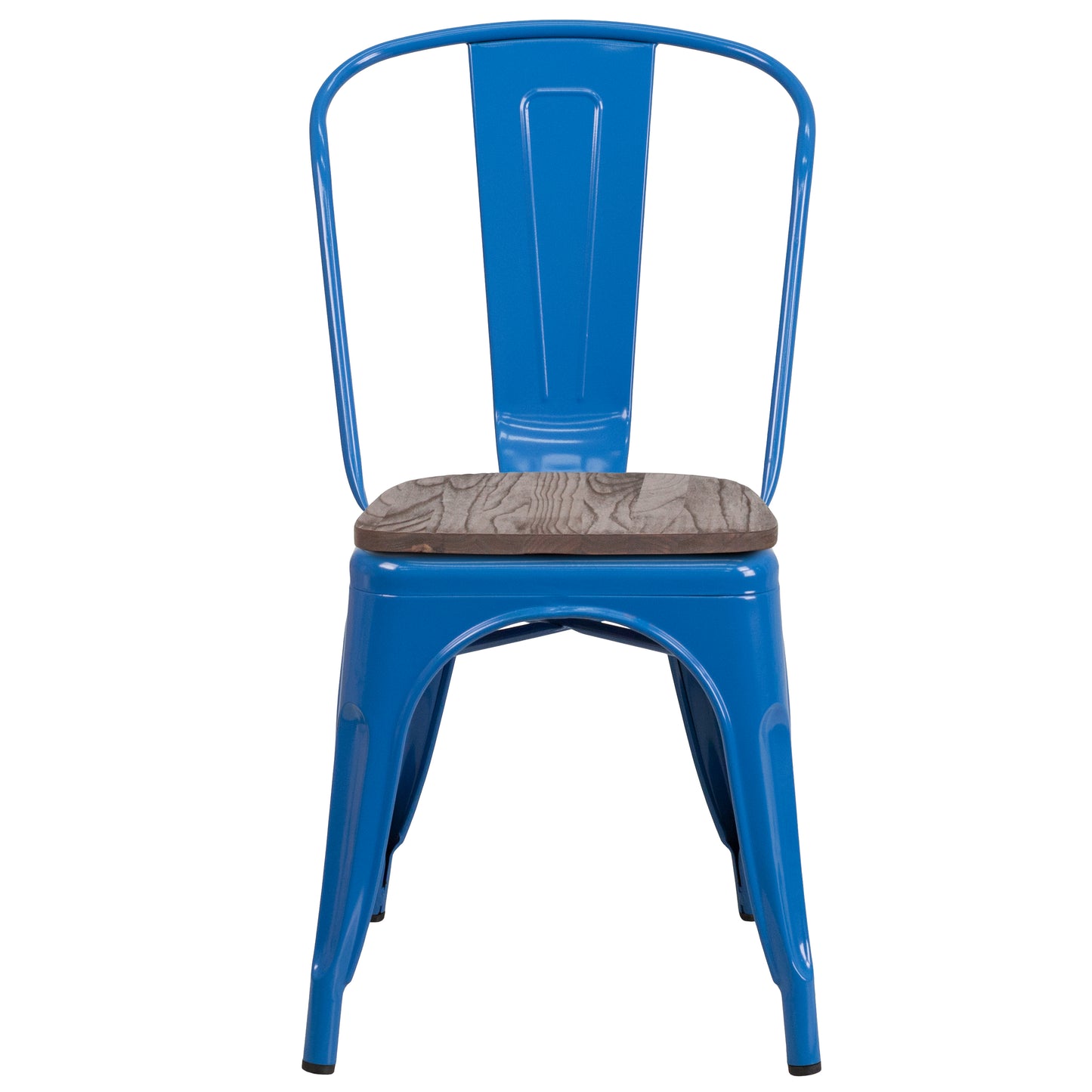 Blue Metal Stack Chair CH-31230-BL-WD-GG