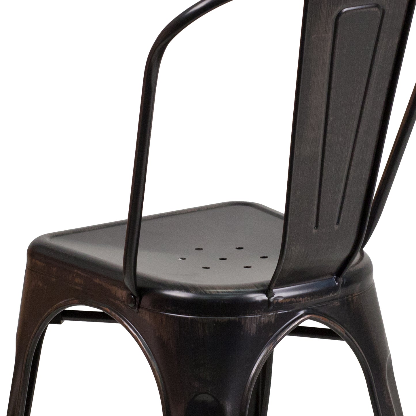 Stackable Metal Dining Chair for Indoor or Outdoor Use