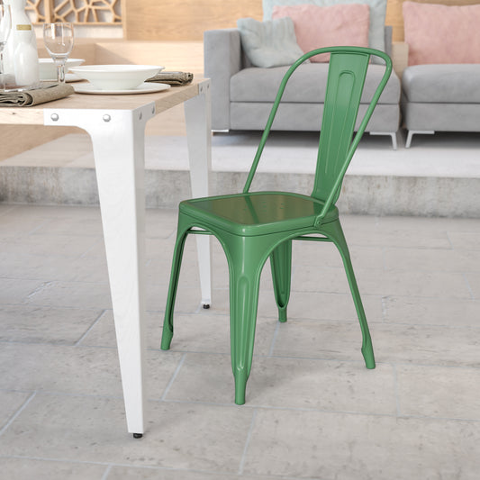 Green Metal Chair CH-31230-GN-GG