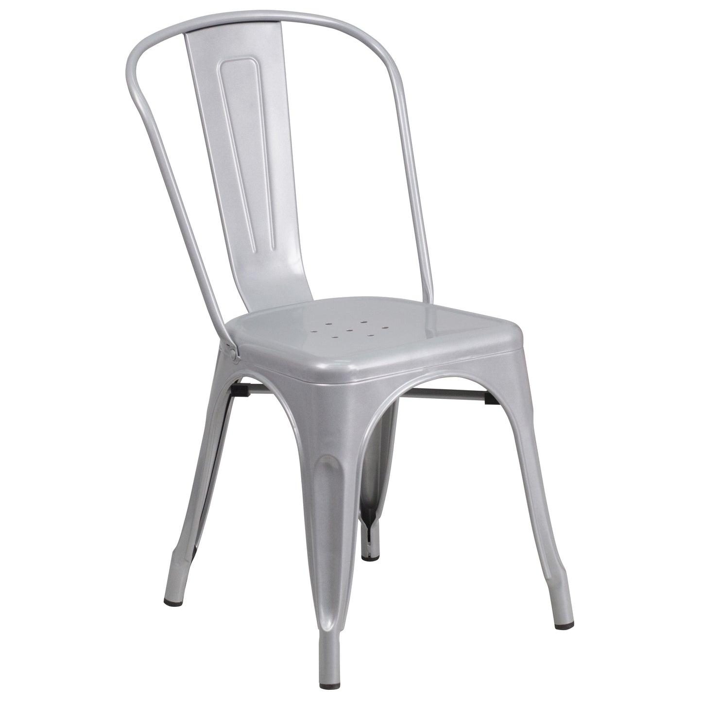 Stackable Metal Dining Chair for Indoor or Outdoor Use