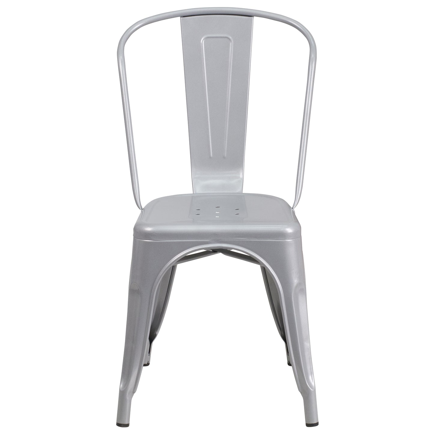 Stackable Metal Dining Chair for Indoor or Outdoor Use