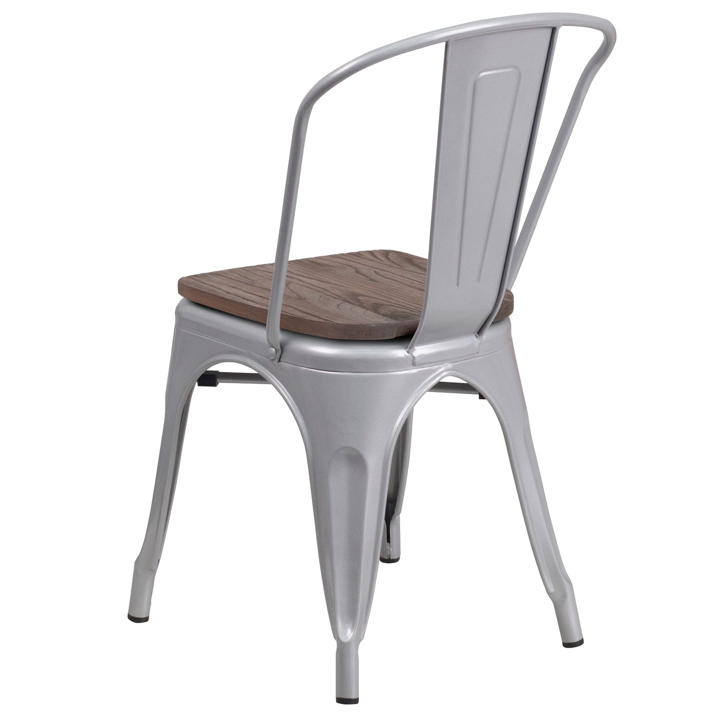 Silver Metal Stack Chair CH-31230-SIL-WD-GG