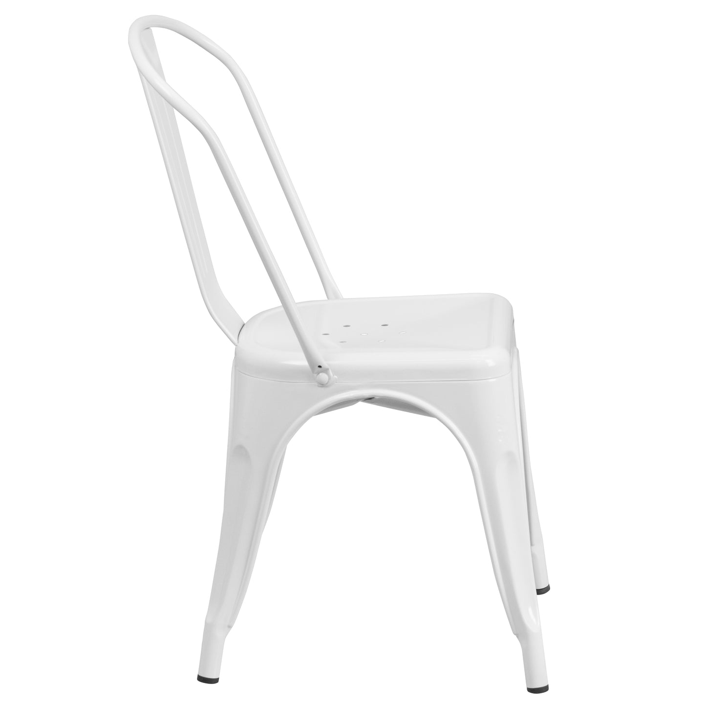 White Metal Chair CH-31230-WH-GG