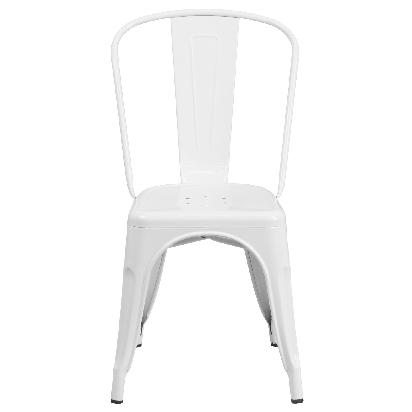 White Metal Chair CH-31230-WH-GG