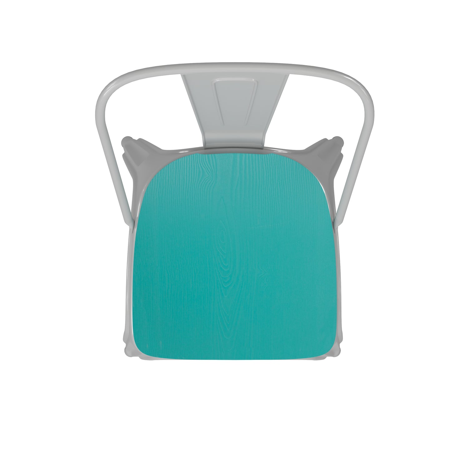 Modern Colorful Stack Chair with Poly Resin Seat for Commercial or Residential Use