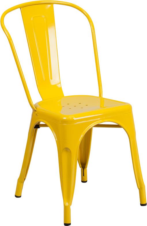 Yellow Metal Chair CH-31230-YL-GG