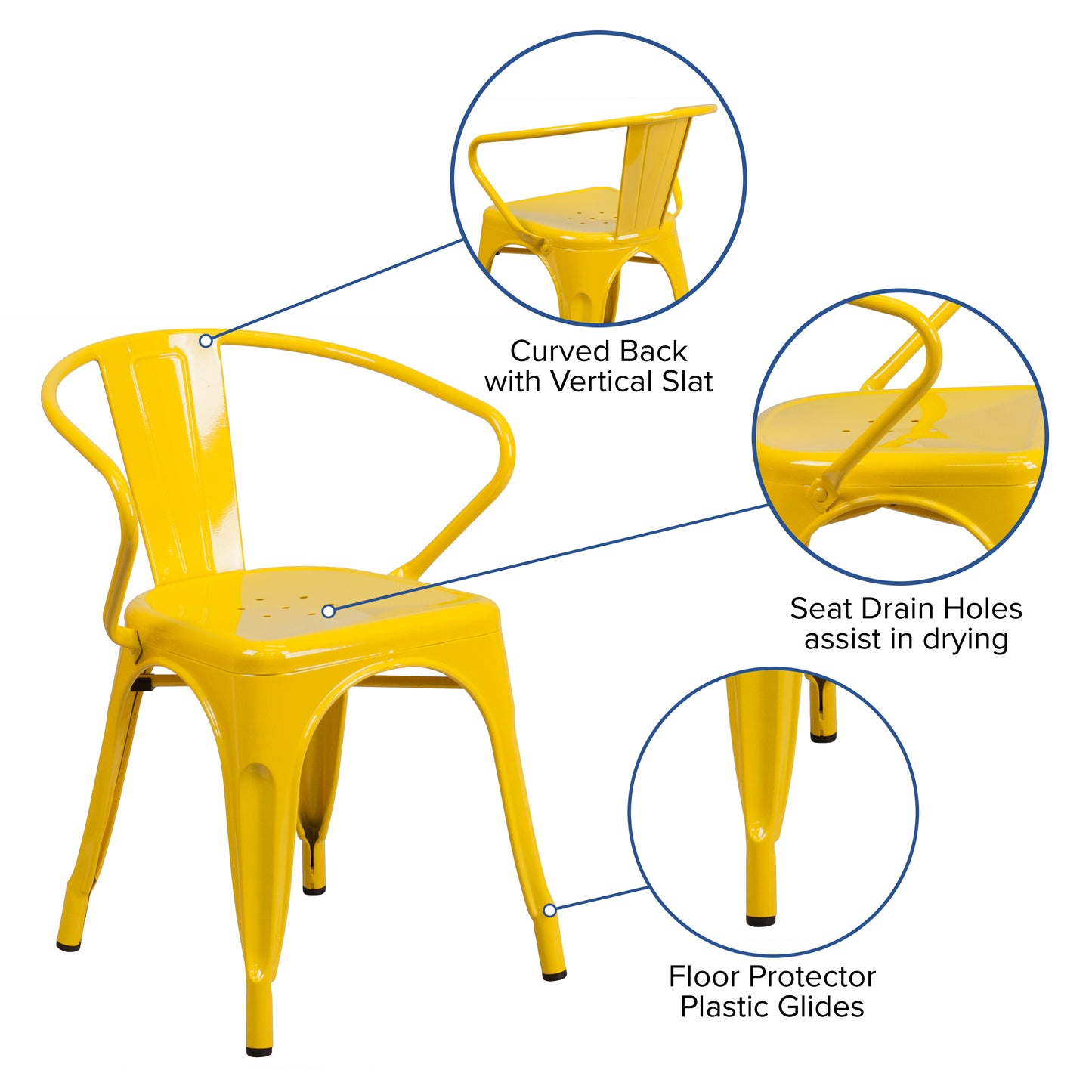 Stackable Bistro Style Chair