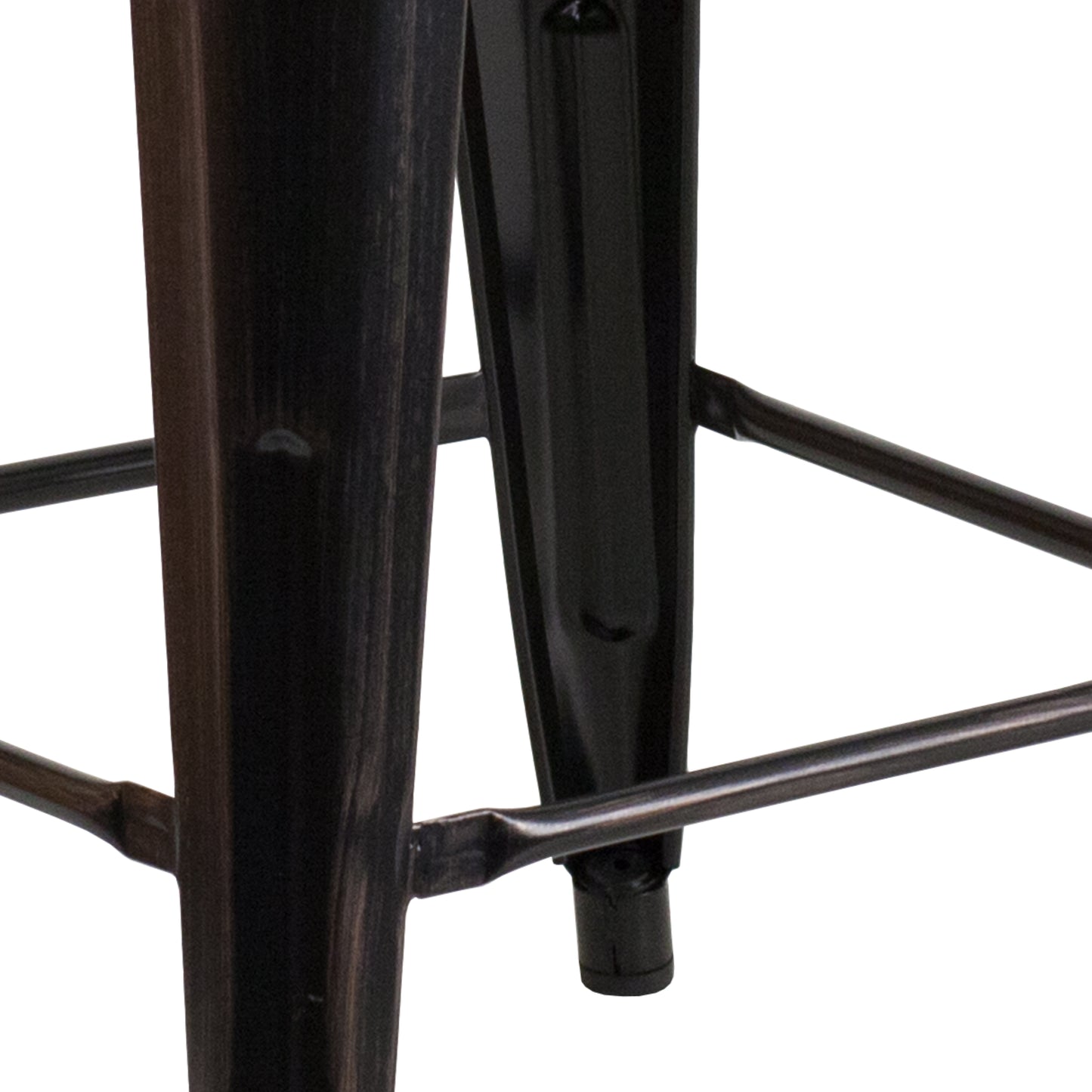 24" Aged Black NoBack Stool CH-31320-24-BQ-WD-GG