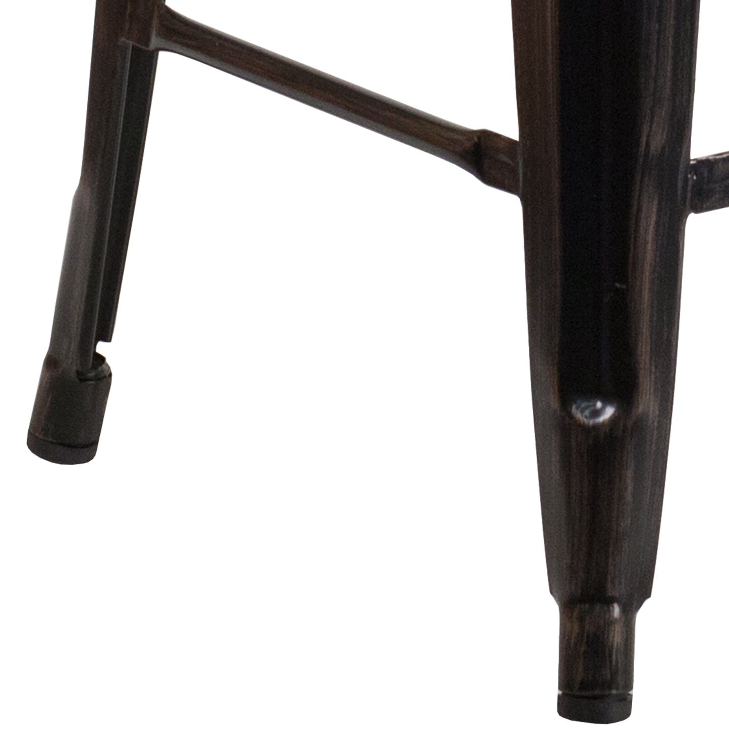 24" Aged Black NoBack Stool CH-31320-24-BQ-WD-GG