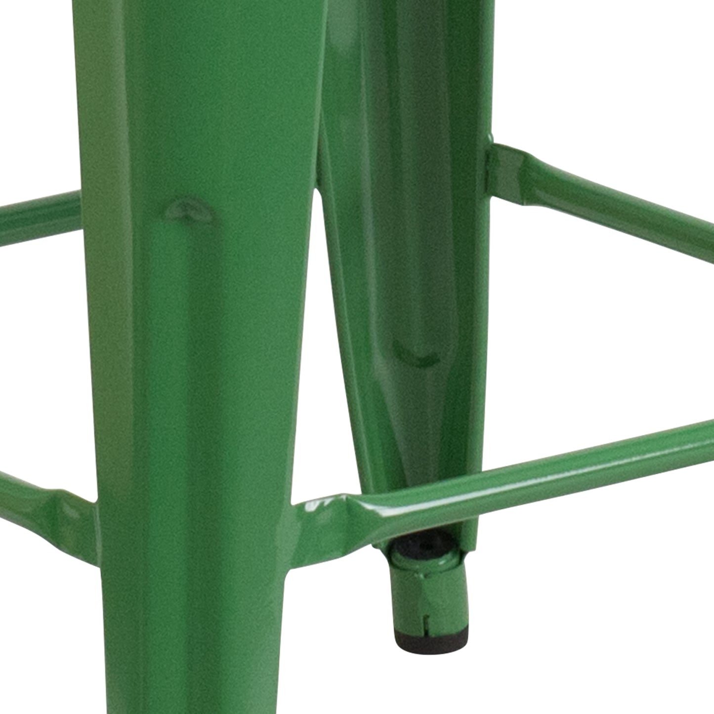 24" Green No Back Metal Stool CH-31320-24-GN-GG