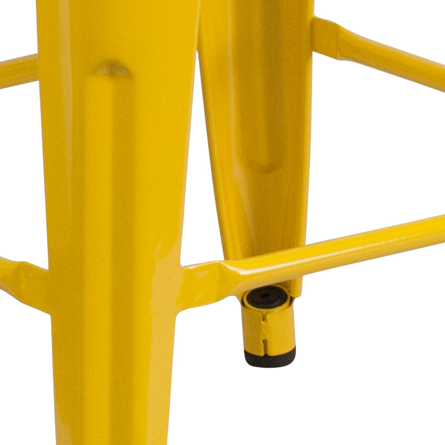 24" Yellow Metal Counter Stool CH-31320-24-YL-WD-GG