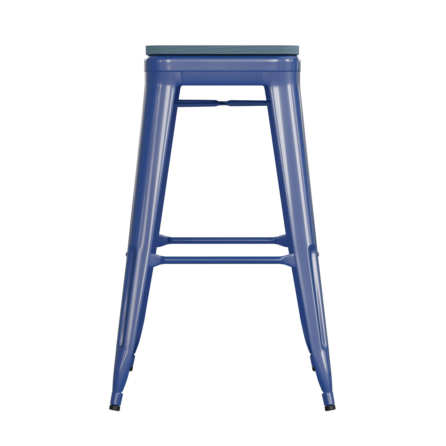 30" Blue Stool-Teal Blue Seat CH-31320-30-BL-PL2C-GG